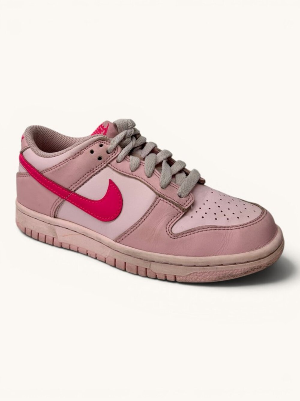 Nike Dunk Low "Triple Pink" (Barbie) - Grade School Size 4Y